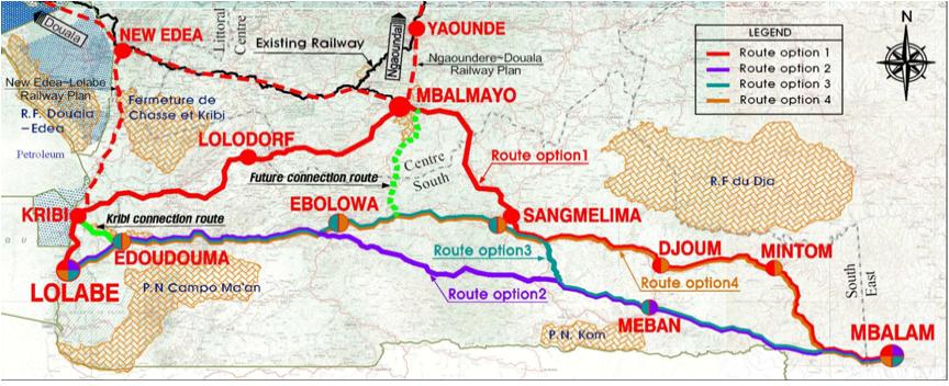 Supplementary Study on a National Railway Master Plan in Cameroon (Feasibility Study for the Railway Route of the Mbalam - Kribi and Edea - Kribi)