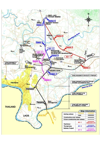 Feasibility study for Vientiane~Thongmang railway project