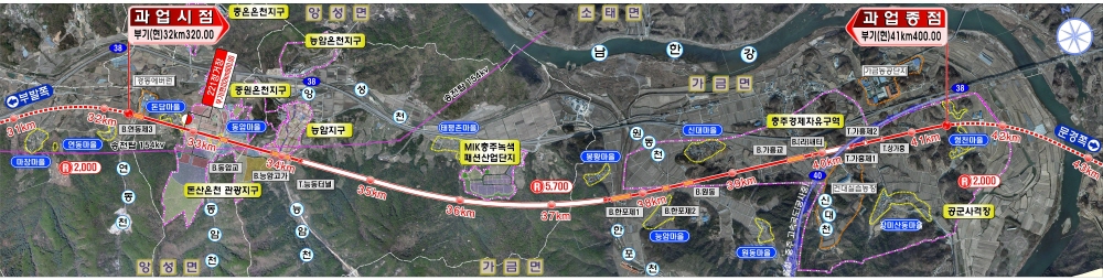 Detail design for Icheon~Chungju railway construction