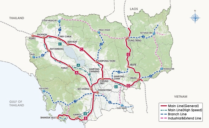 캄보디아 철도 마스터플랜 수립사업 마스터플랜 수립 용역