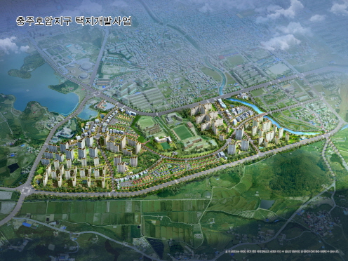Survey design for housing land development at Chungjuhoam district