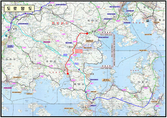 Feasibility study and preliminary design GoseongJunggye - Masan Jinjeon Section Naitonal Road Construction Project