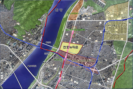 Basic development planning for Cheonho New Town area