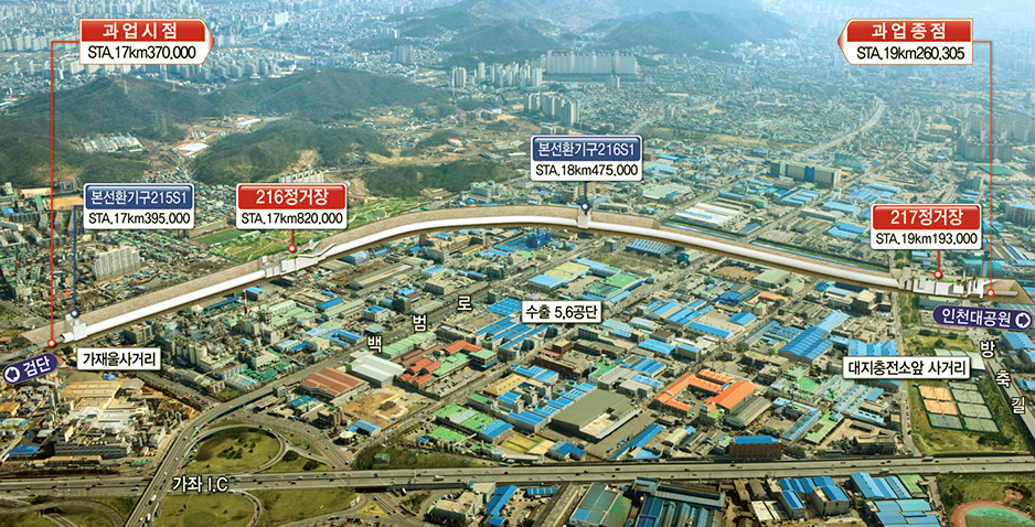 Detailed Engineering Design for Construction of Incheon Metro Line No.2 (Lot No.209)