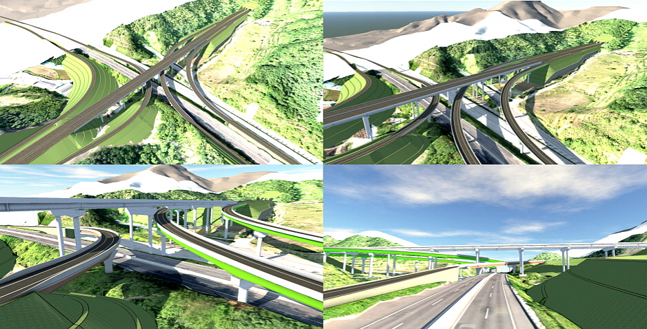 드론 & BIM & VR 융합 (양평~이천 고속도로)